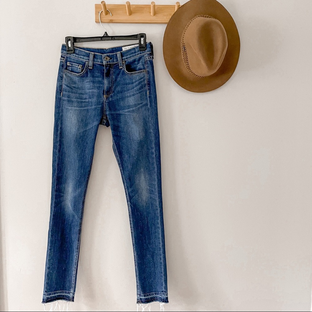 Rag & Bone 10 inch Dre Raw Hem Jeans